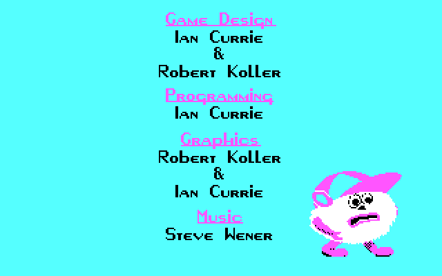 Freakin' Funky Fuzzballs IBM PC/Compatibles Screenshot: Game credits.