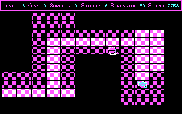 Freakin' Funky Fuzzballs IBM PC/Compatibles Screenshot: Searching for keys...