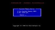 Freakin' Funky Fuzzballs for IBM PC/Compatibles - Do you have expanded memory to use?