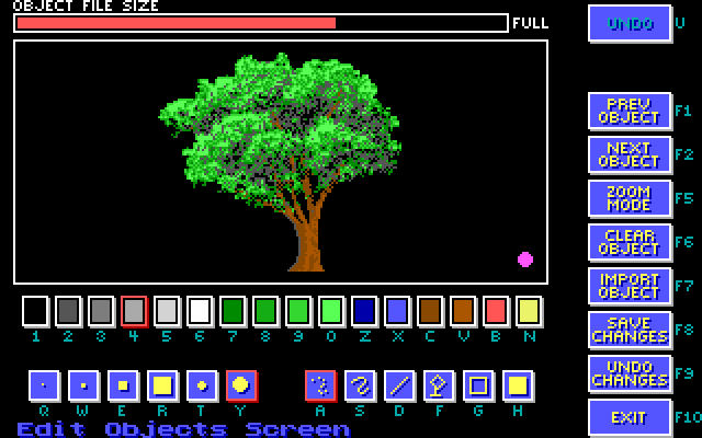 Jack Nicklaus' Unlimited Golf & Course Design IBM PC/Compatibles Screenshot: The course objects can be edited as well.