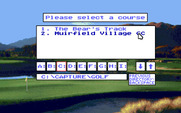Jack Nicklaus' Unlimited Golf & Course Design for IBM PC/Compatibles - Course selection.