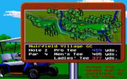 Jack Nicklaus' Unlimited Golf & Course Design for IBM PC/Compatibles - Hole 2 overhead view.