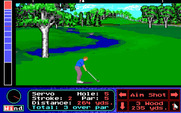 Jack Nicklaus' Unlimited Golf & Course Design for IBM PC/Compatibles - Second shot on a par 5 hole.