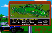 Jack Nicklaus' Unlimited Golf & Course Design for IBM PC/Compatibles - Overhead view of the hole.