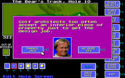 Jack Nicklaus' Unlimited Golf & Course Design for IBM PC/Compatibles - The course designer occasionally offers tips.