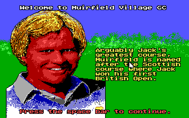 Jack Nicklaus' Unlimited Golf & Course Design IBM PC/Compatibles Screenshot: About the course...