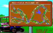 Jack Nicklaus' Unlimited Golf & Course Design for IBM PC/Compatibles - Course overhead view.