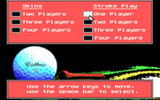 Jack Nicklaus' Unlimited Golf & Course Design for IBM PC/Compatibles - Setting up a game; how many players?