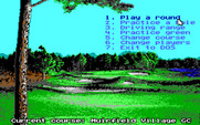 Jack Nicklaus' Unlimited Golf & Course Design for IBM PC/Compatibles - The main menu.