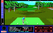Jack Nicklaus' Unlimited Golf & Course Design for IBM PC/Compatibles - Teeing off.