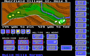 Jack Nicklaus' Unlimited Golf & Course Design for IBM PC/Compatibles - Placing hills on a hole.