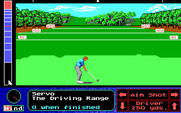 Jack Nicklaus' Unlimited Golf & Course Design for IBM PC/Compatibles - Practice at the driving range.