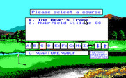 Jack Nicklaus' Unlimited Golf & Course Design for IBM PC/Compatibles - Course selection.