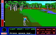 Jack Nicklaus' Unlimited Golf & Course Design for IBM PC/Compatibles - Last shot was 117 yards...