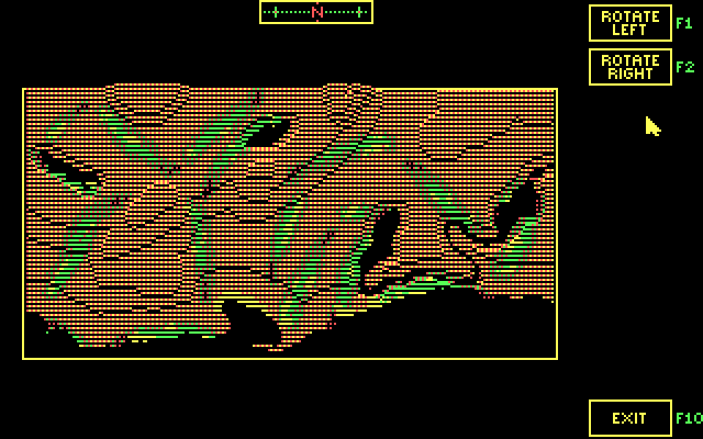 Jack Nicklaus' Unlimited Golf & Course Design IBM PC/Compatibles Screenshot: The 3D view of the course.