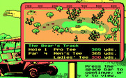 Jack Nicklaus' Unlimited Golf & Course Design for IBM PC/Compatibles - First hole overhead.