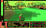 Jack Nicklaus' Unlimited Golf & Course Design for IBM PC/Compatibles - A medium length shot to the green...
