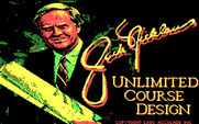 Jack Nicklaus' Unlimited Golf & Course Design for IBM PC/Compatibles - Course design title screen.
