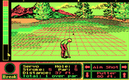 Jack Nicklaus' Unlimited Golf & Course Design for IBM PC/Compatibles - When you're on the green a grid is displayed.