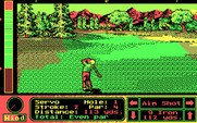 Jack Nicklaus' Unlimited Golf & Course Design for IBM PC/Compatibles - A shot to the green...