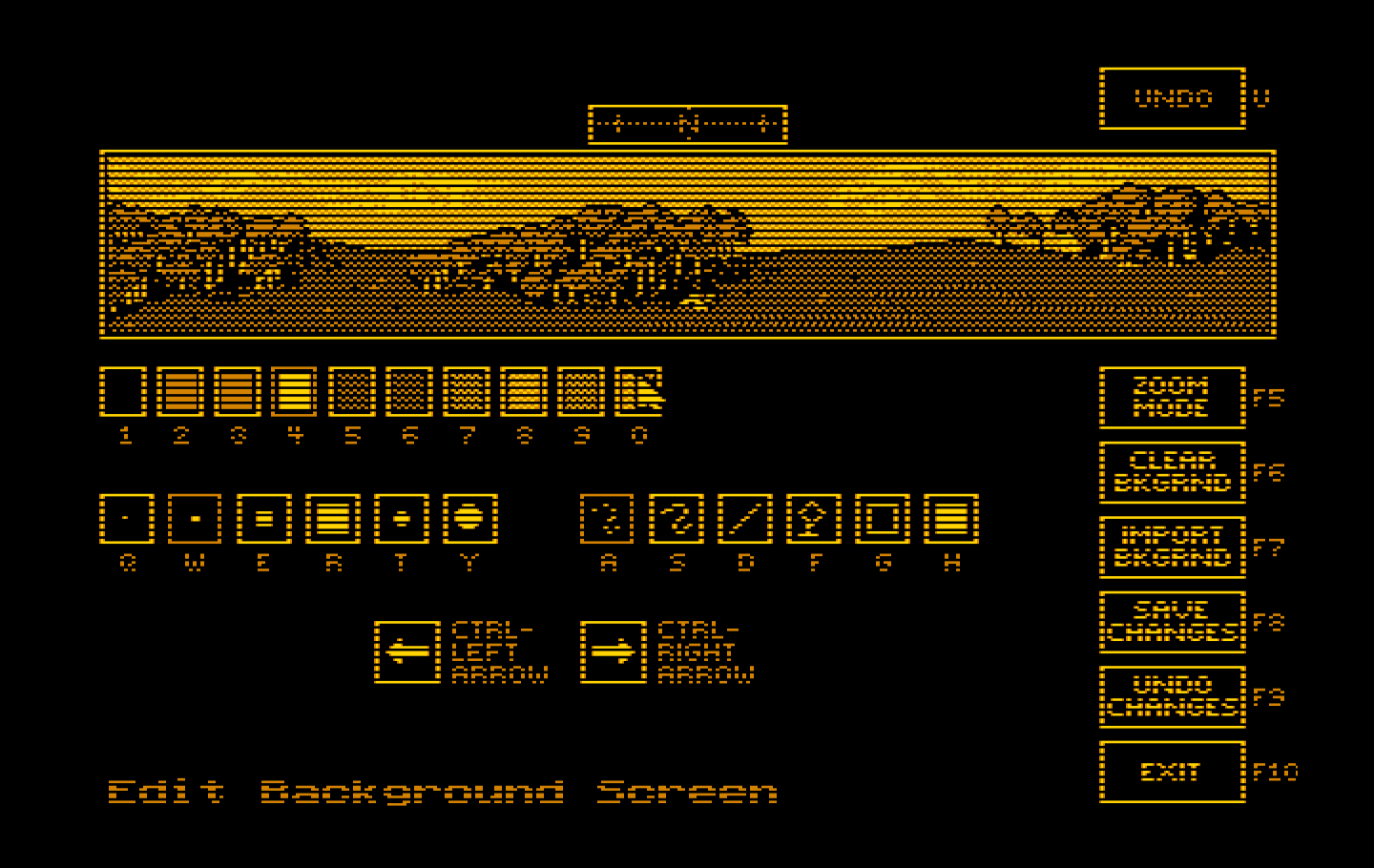 Jack Nicklaus' Unlimited Golf & Course Design IBM PC/Compatibles Screenshot: The course background can also be edited.