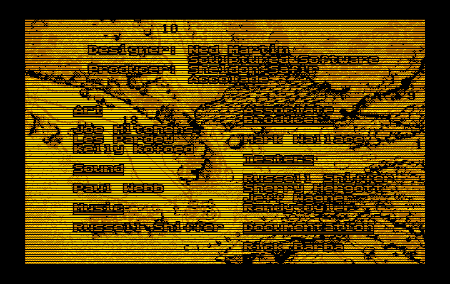 Jack Nicklaus' Unlimited Golf & Course Design IBM PC/Compatibles Screenshot: Game credits.