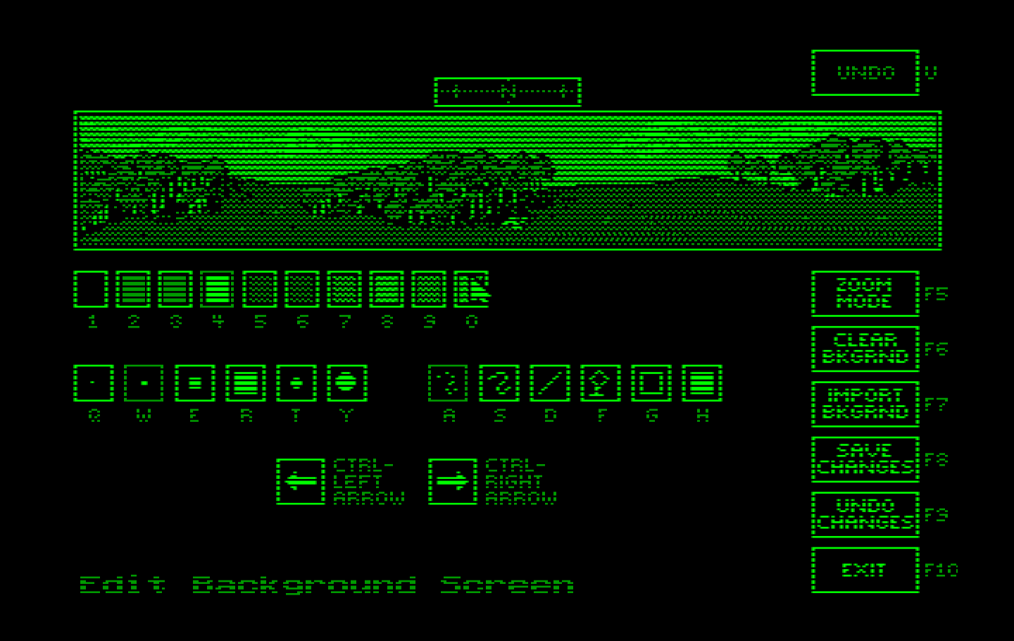 Jack Nicklaus' Unlimited Golf & Course Design IBM PC/Compatibles Screenshot: The course background can also be edited.