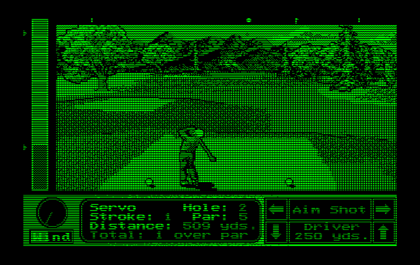 Jack Nicklaus' Unlimited Golf & Course Design IBM PC/Compatibles Screenshot: Tee shot...