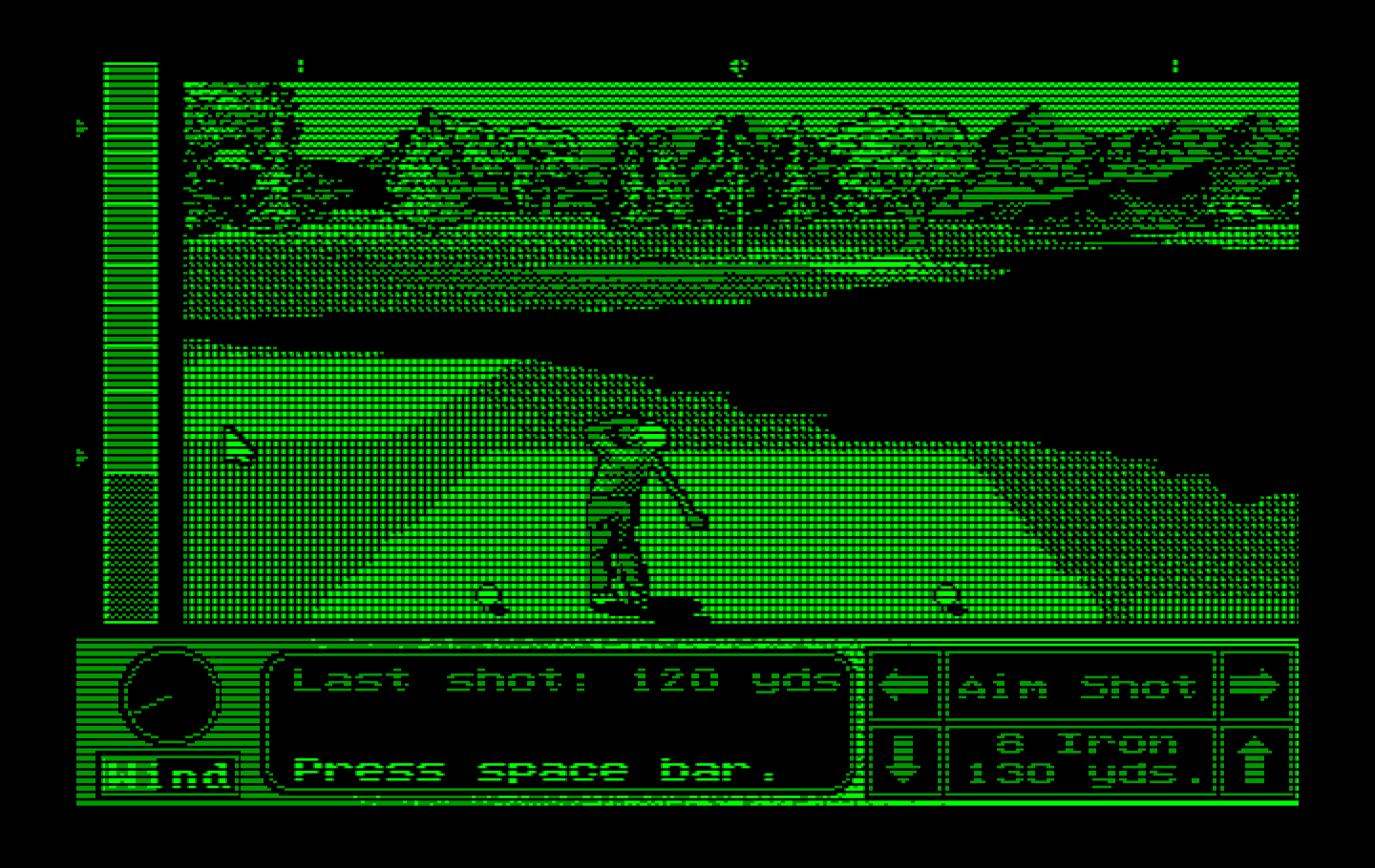 Jack Nicklaus' Unlimited Golf & Course Design IBM PC/Compatibles Screenshot: Last shot was 120 yards...