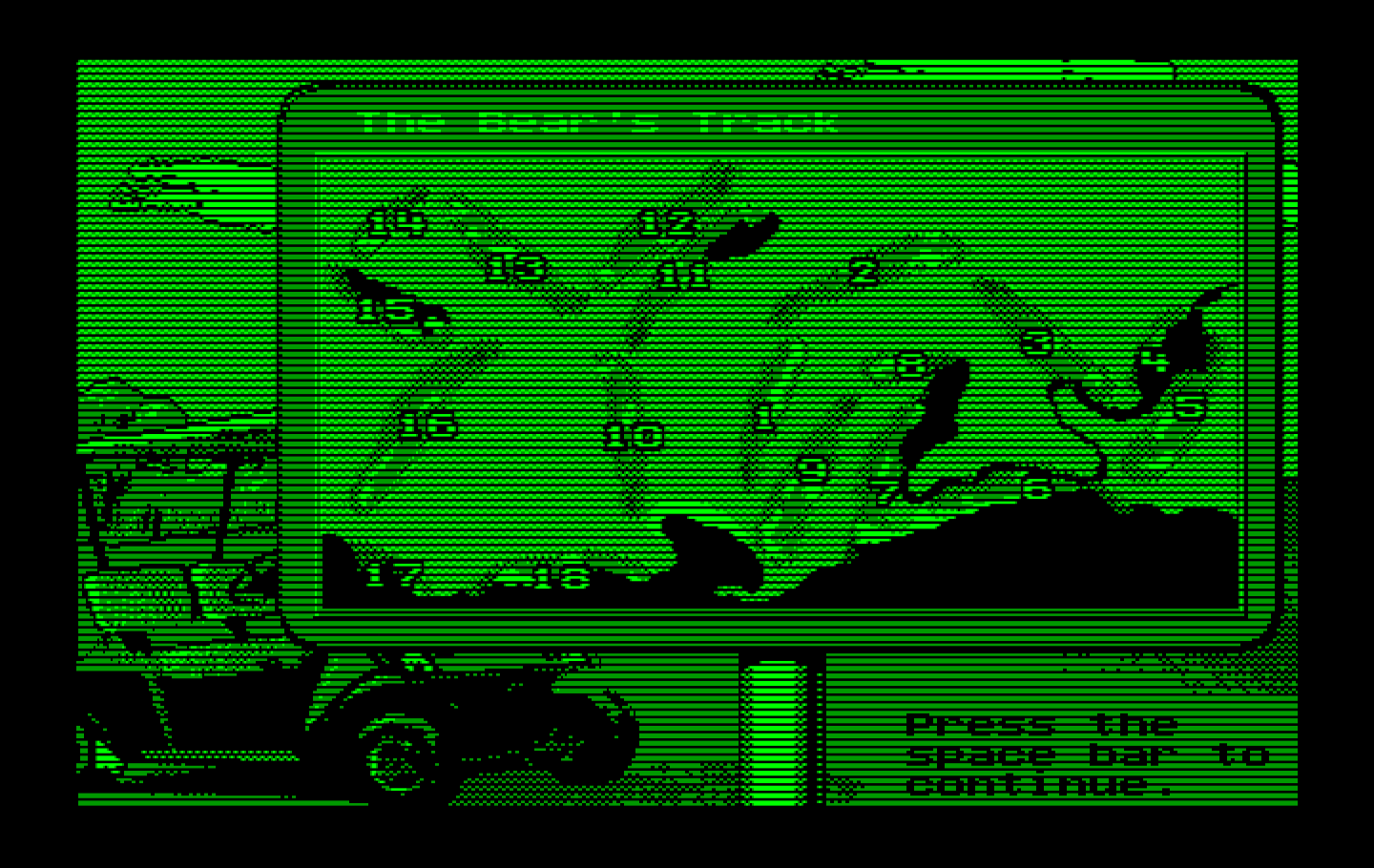 Jack Nicklaus' Unlimited Golf & Course Design IBM PC/Compatibles Screenshot: Course overhead view.