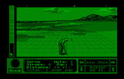 Jack Nicklaus' Unlimited Golf & Course Design for IBM PC/Compatibles - When putting a grid is displayed.