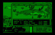 Jack Nicklaus' Unlimited Golf & Course Design for IBM PC/Compatibles - First hole overhead view.