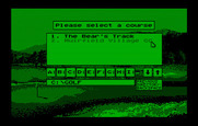 Jack Nicklaus' Unlimited Golf & Course Design for IBM PC/Compatibles - Selecting a course.