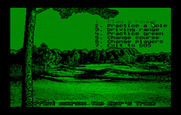 Jack Nicklaus' Unlimited Golf & Course Design for IBM PC/Compatibles - The main menu.