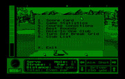 Jack Nicklaus' Unlimited Golf & Course Design for IBM PC/Compatibles - The in game menu.