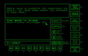 Jack Nicklaus' Unlimited Golf & Course Design for IBM PC/Compatibles - Course design main menu.