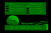 Jack Nicklaus' Unlimited Golf & Course Design for IBM PC/Compatibles - Starting a new game; how many players?