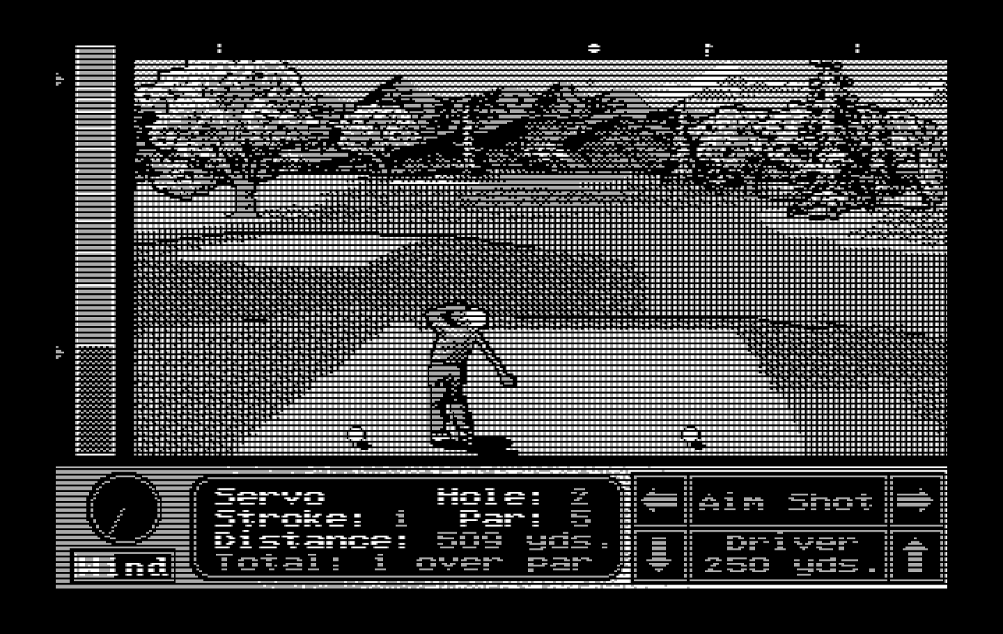 Jack Nicklaus' Unlimited Golf & Course Design IBM PC/Compatibles Screenshot: Tee shot...