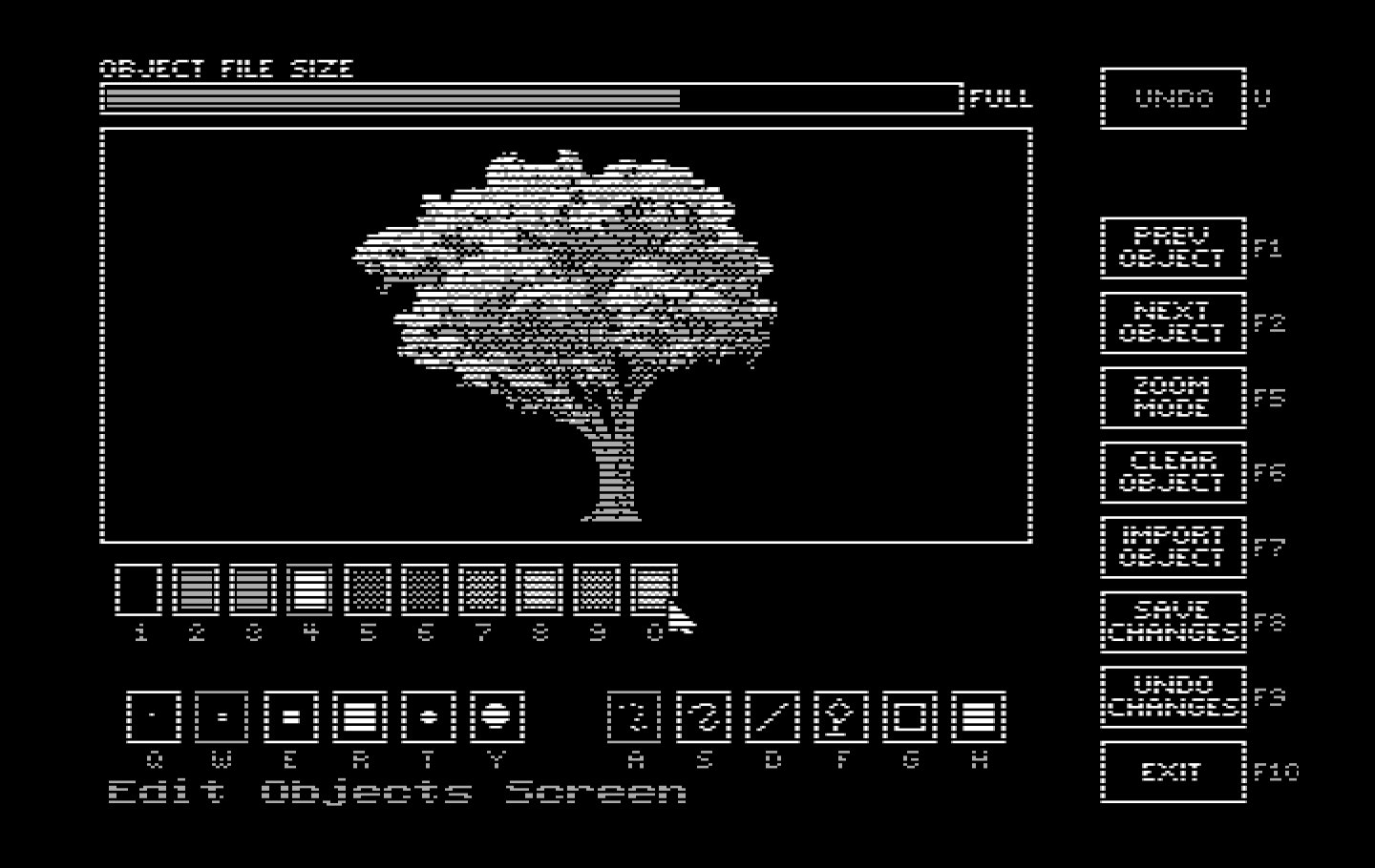 Jack Nicklaus' Unlimited Golf & Course Design IBM PC/Compatibles Screenshot: Editing an object.