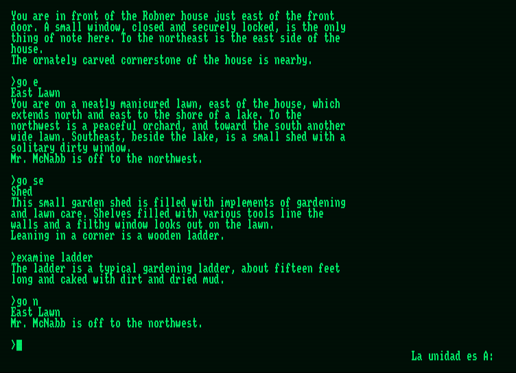 Deadline Amstrad PCW Screenshot: I need to find more evidence to present a solid case...