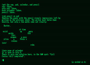 Deadline for Amstrad PCW - Ah, this must be a clue!