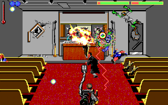 Ghostbusters II IBM PC/Compatibles Screenshot: Oops, causing some damage...