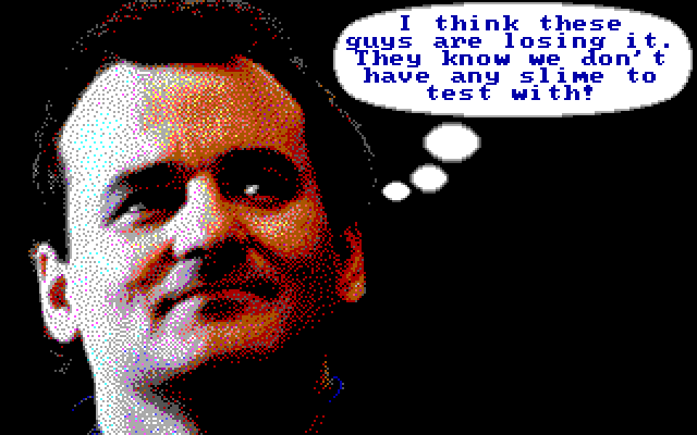 Ghostbusters II IBM PC/Compatibles Screenshot: Oops, better go collect some more slime.