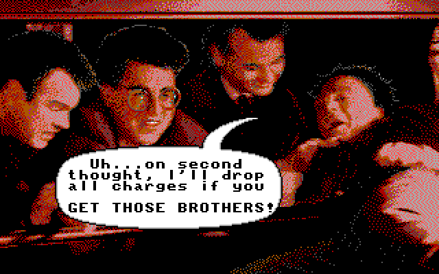 Ghostbusters II IBM PC/Compatibles Screenshot: The Ghostbusters first mission...