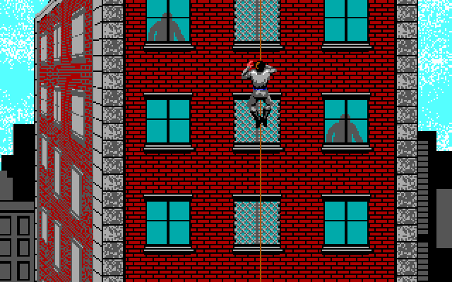 Ghostbusters II IBM PC/Compatibles Screenshot: Time to break a ghostbuster out of the hospital.