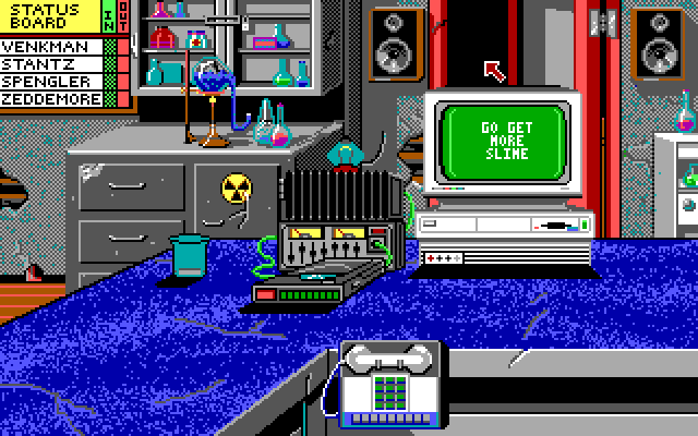Ghostbusters II IBM PC/Compatibles Screenshot: The main game menu.