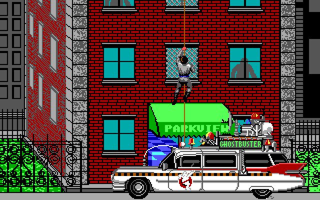 Ghostbusters II IBM PC/Compatibles Screenshot: Making an escape.