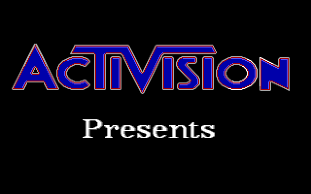 Ghostbusters II IBM PC/Compatibles Screenshot: Activision logo.