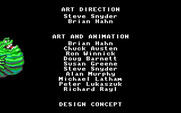 Ghostbusters II for IBM PC/Compatibles - The credits scroll by.