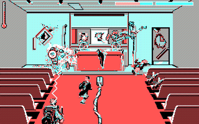 Ghostbusters II IBM PC/Compatibles Screenshot: Causing some damage...